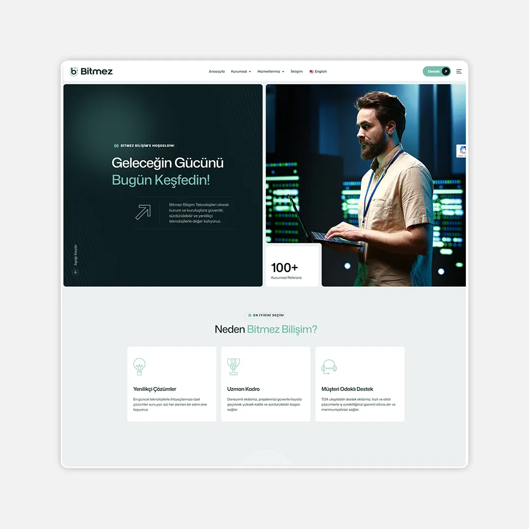 Bitmez Bilişim – Kurumsal Web Tasarım